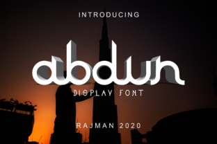 Abdun: A Futuristic Font for Elevating Your Brand