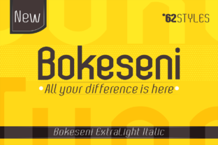 Bokeseni ExtraLight Italic: A Charming Font for Crafters