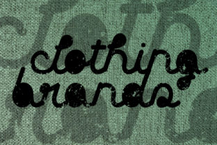 Clothing Brands: A Unique Display Font for Editorial Design