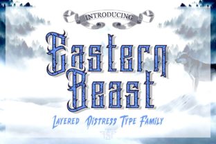 Eastern Beast: A Display Font for Digital Character