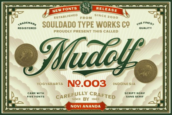 Exploring Mudolf: A Versatile Vintage Display Font