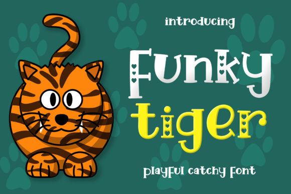 Funky Tiger: A Font for Crafters Who Love Heartfelt Details