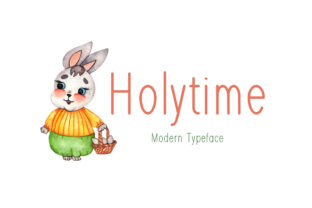 Holytime: A Casual Display Font for Digital Design Projects