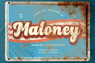 Maloney Font: A Retro Display Typeface for Editorial Personality