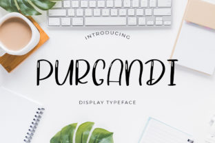 Purgandi: A Playful Display Font for Engaging Visuals