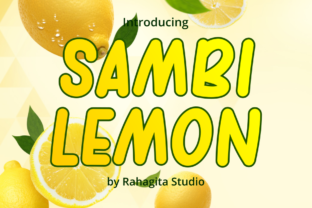 Sambi Lemon: A Charming Display Font for Editorial Design
