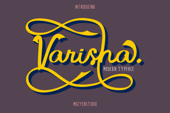 Varisha: A Modern Display Font for Branding Projects