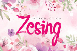 Zesing: A Romantic Script Font for Modern Branding